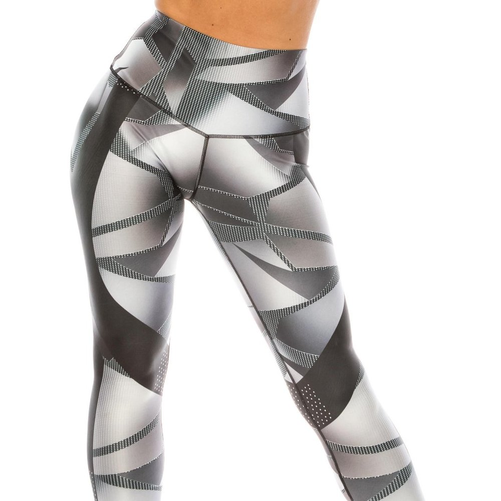 Graphic Print Leggings High Waist  XL